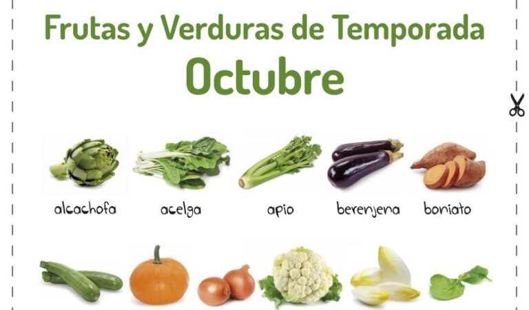 Sorpréndete con las mejores frutas y verduras de octubre